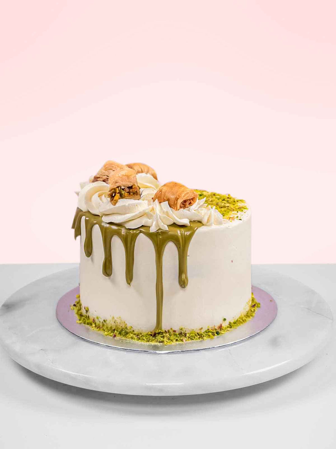 Pistachio Baklava Cake