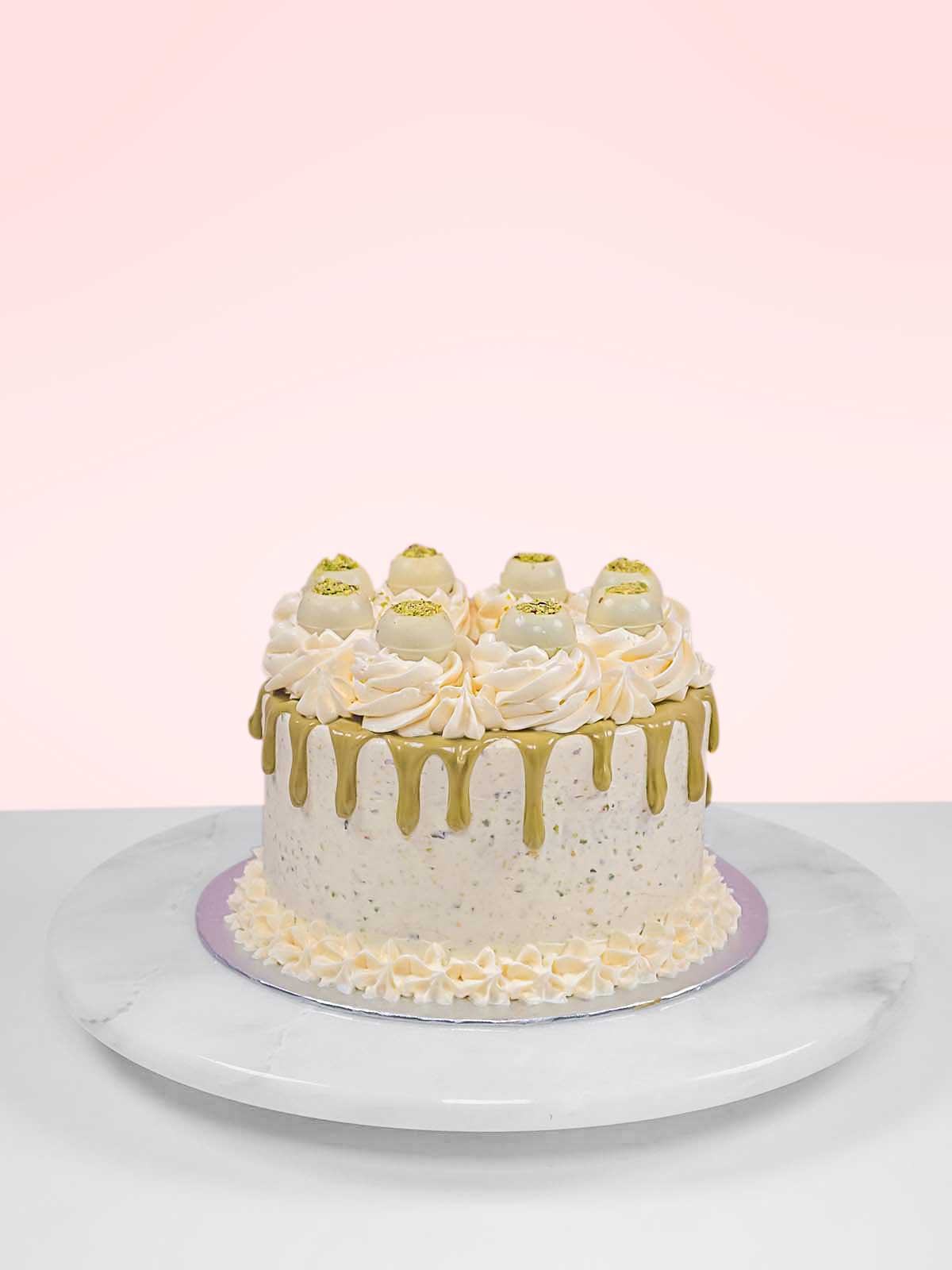 Pistachio Truffle Cake