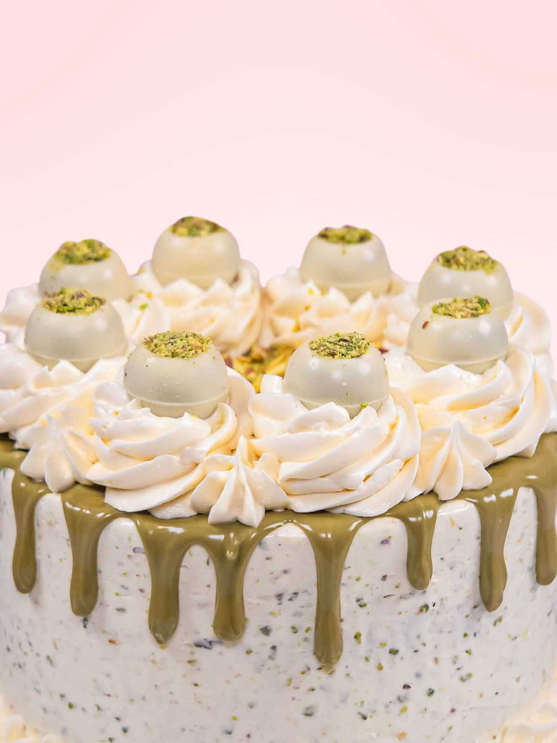 Pistachio Truffle Cake