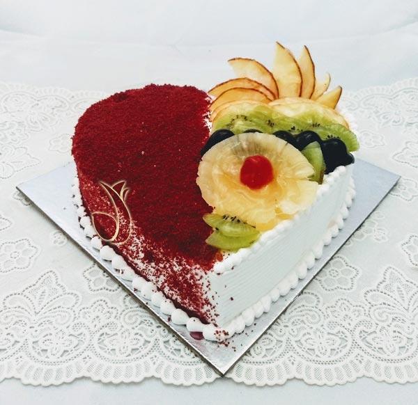 Red Velvet Cake Mixed Fruit Cake