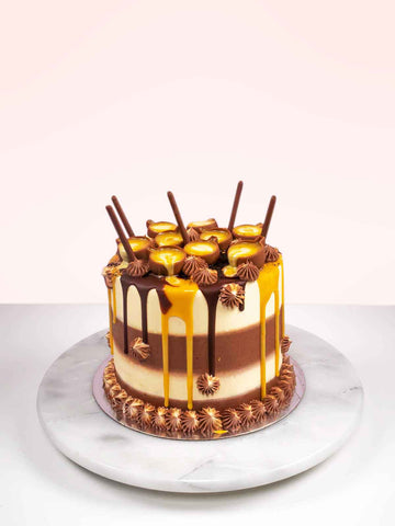 Salted Caramel Latte Cake