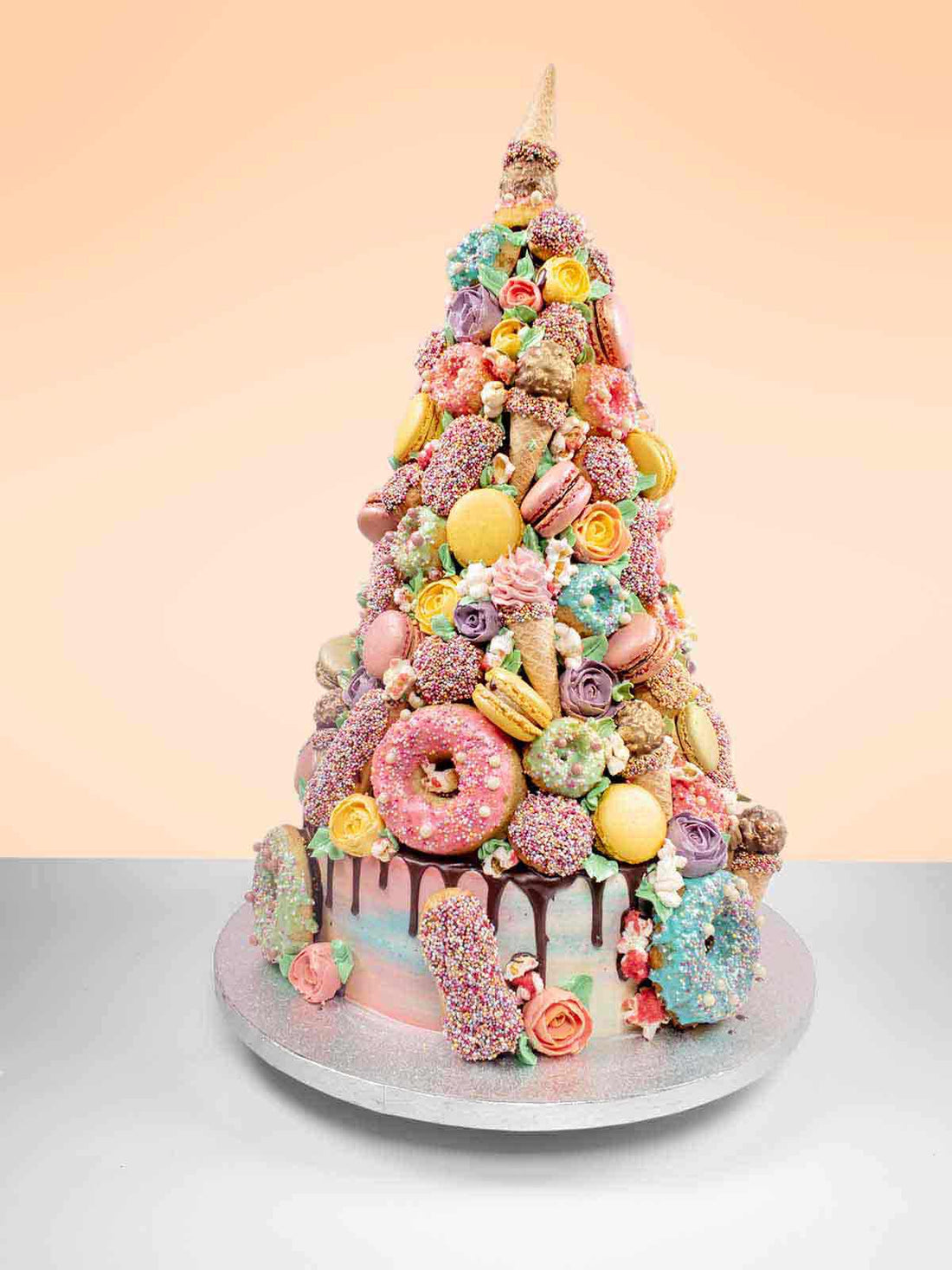 Secret Garden Croquembouche Cake