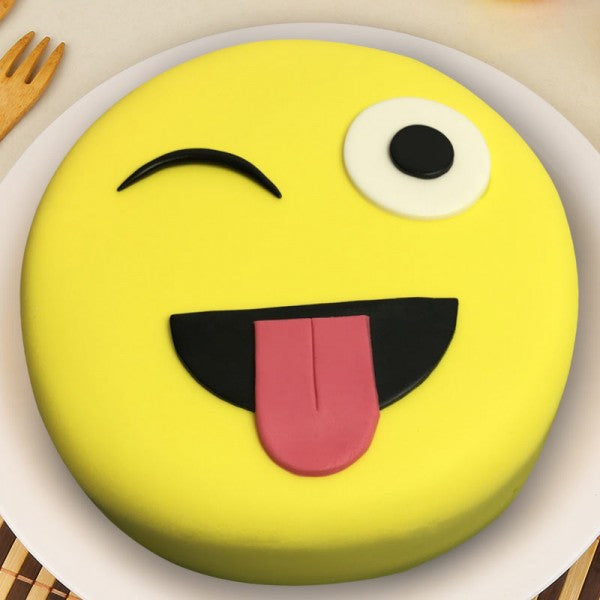 Winking Face With Tongue Theme Cake