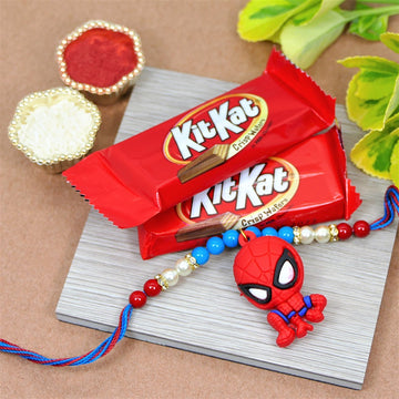 Spiderman Rakhi N Chocolate Combo