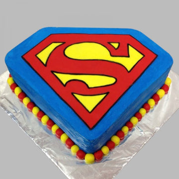 Yummy Superman Theme Cake