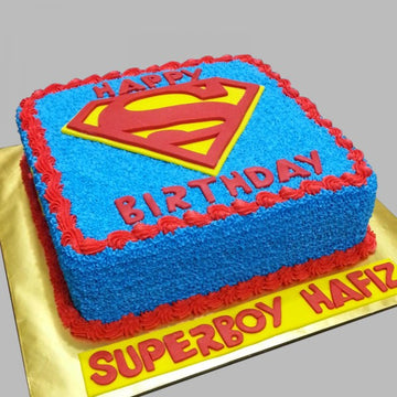 Designer Superman Theme Cake