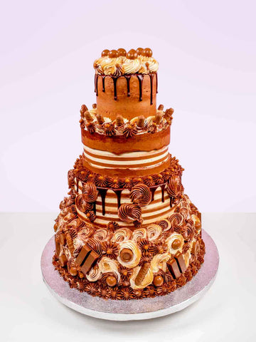 Till Death by Chocolate Do Us Part Wedding Cake