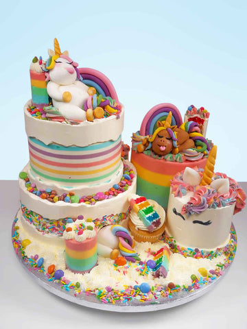 Unicorns & Rainbows Cakescape Cake