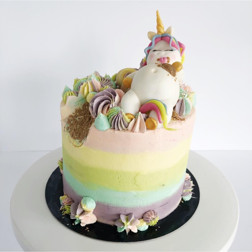 Vegan Fat Unicorn Cake