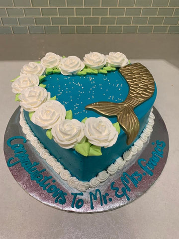 TEAL MERMAID CAKE