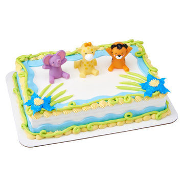 BABY ANIMALS BIRTHDAY CAKE