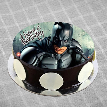 Batman Chocolate Photo Theme Cake