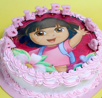 Appetizing Dora Photo Cake