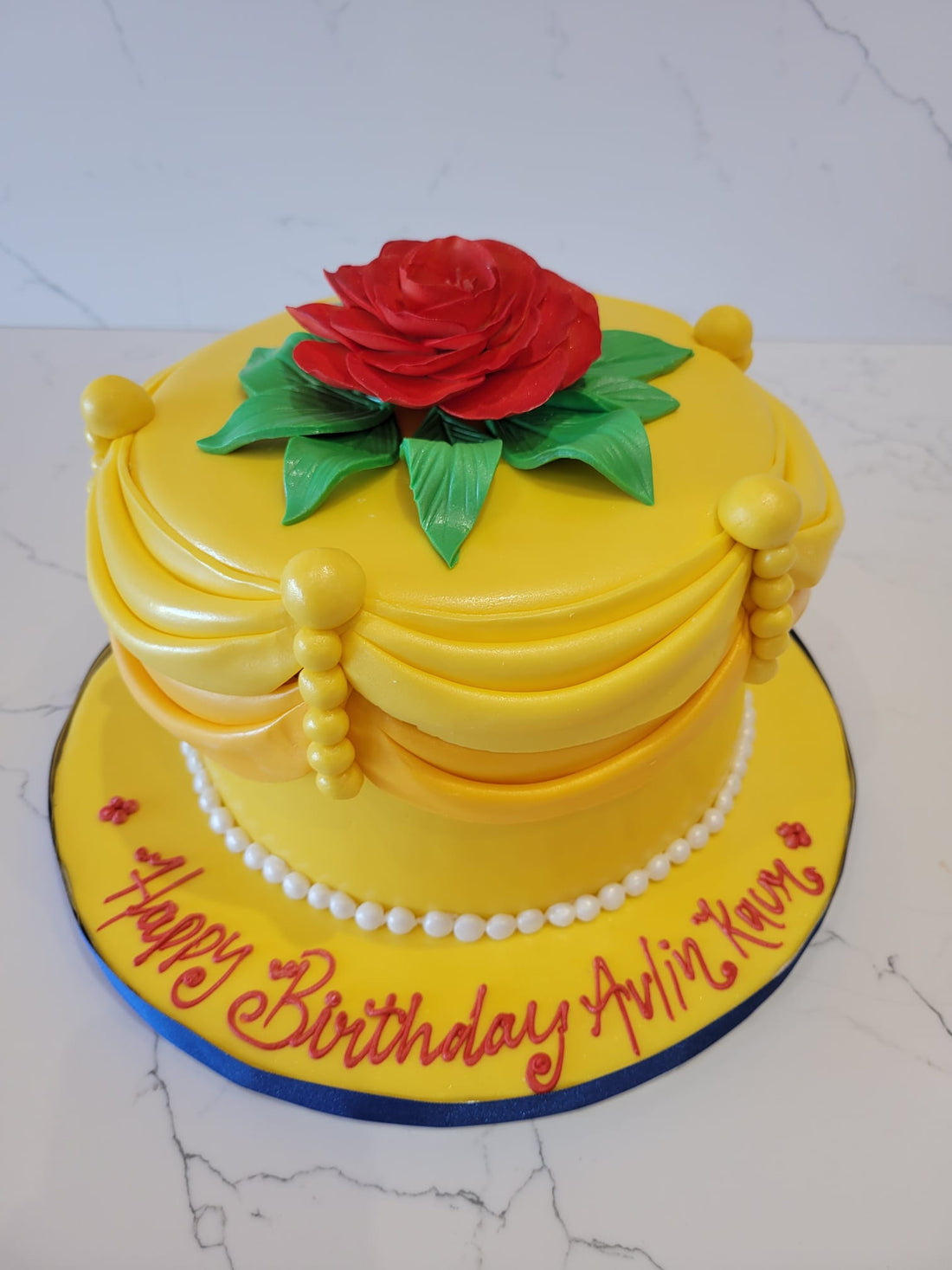 Belle Princess Fondant Cake