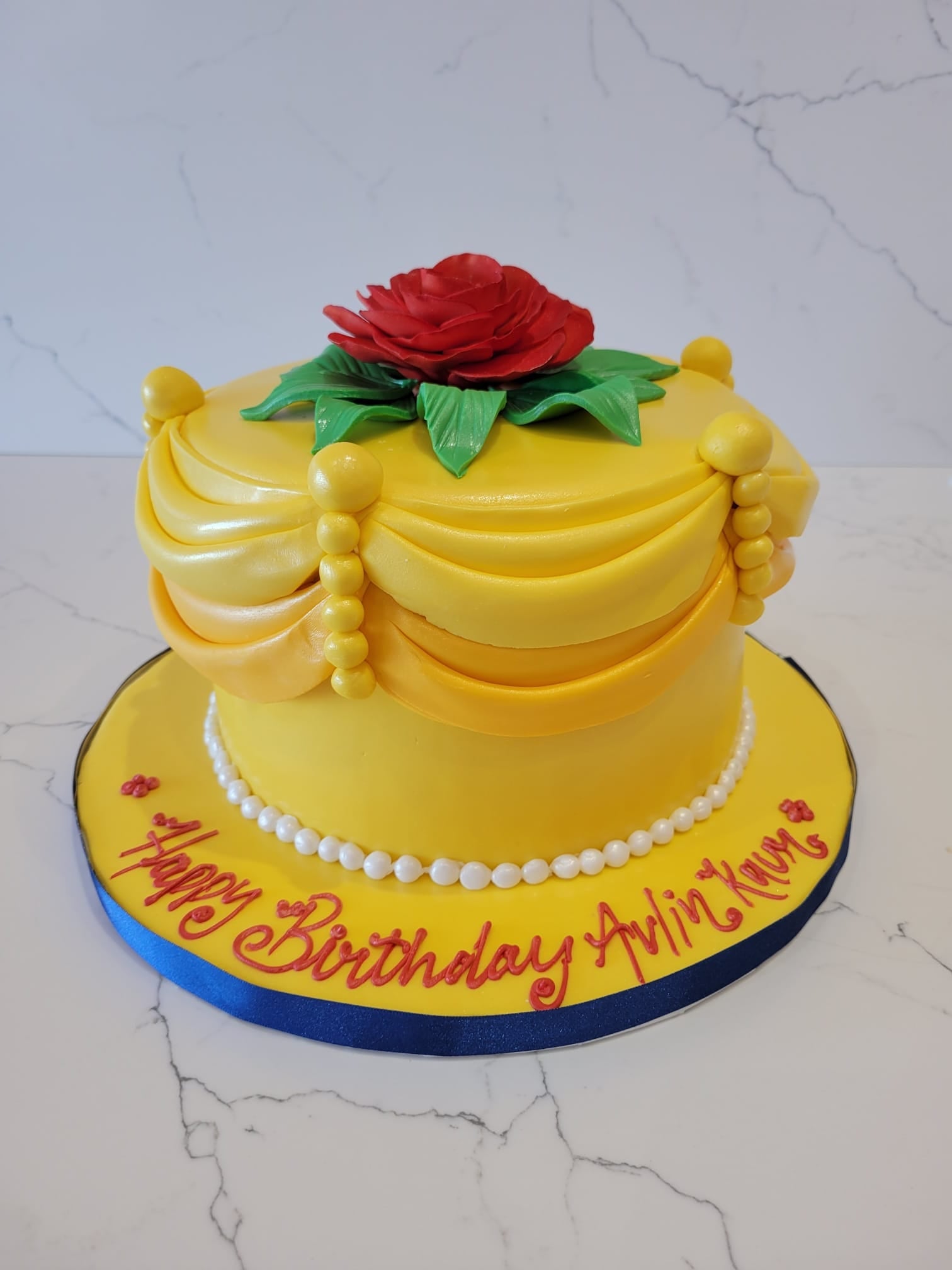 Belle Princess Fondant Cake