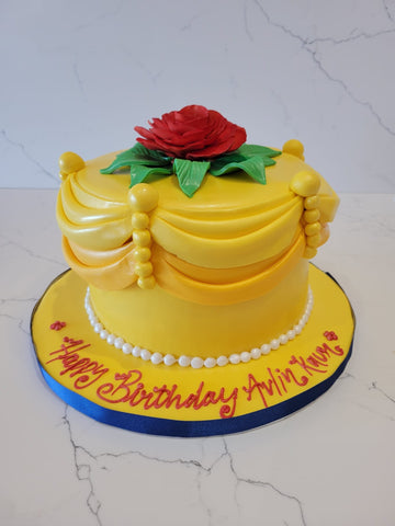 Belle Princess Fondant Cake