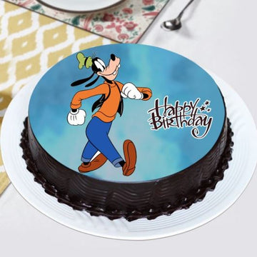 Love You Goofy Photo Cake