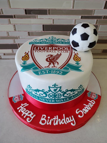 Liverpool Football Fondant Cake