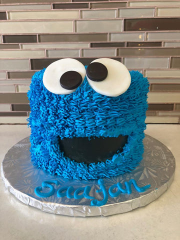 Cookie Monster Smash Cake