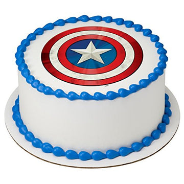 Special Captain America Shield Photo Cake