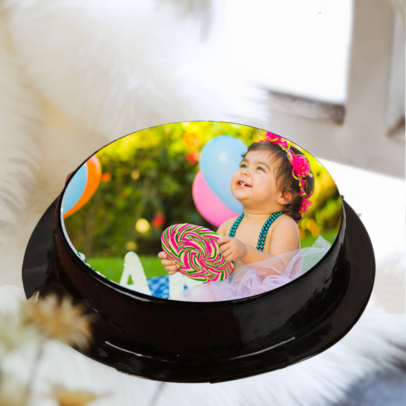 Dark Chocolate Photo Cake