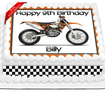 Birthday Special Bike Photo Cake