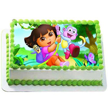 Tasty Dora The Explorar Photo Cake