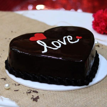 Double Heart Chocolate Cake