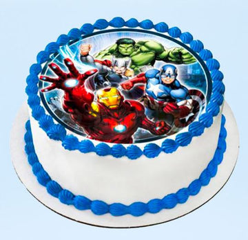 Moutwatering Avengers Photo Cake