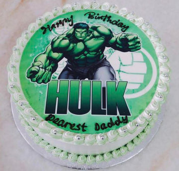 Hulk Photo Cake For My Dearest Daddy