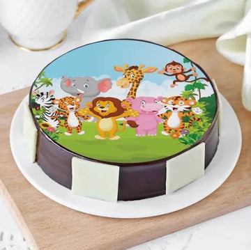 The Jungle Book Cartoon Photo Cake