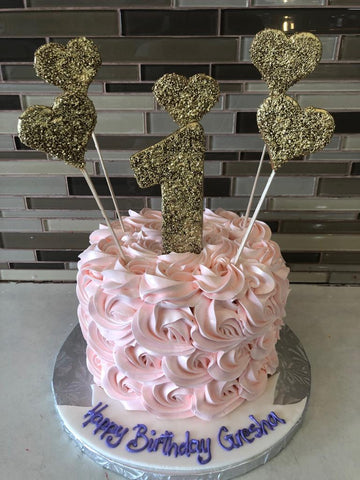 Gresha Rosette Smash Cake