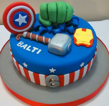 Avenger Fan Lover Theme Cake