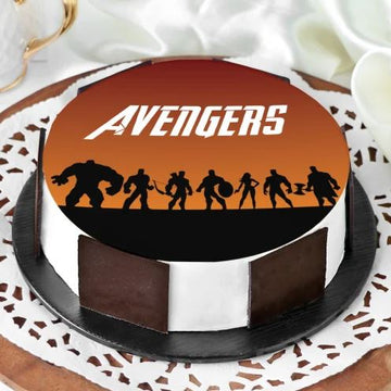 Exclusive Avengers Photo Cake