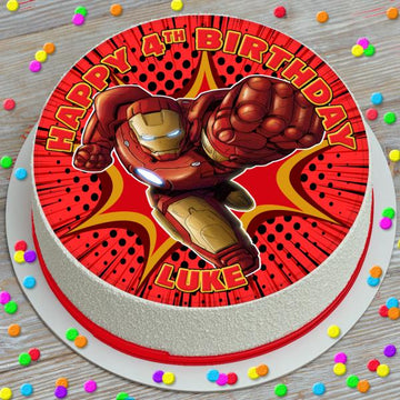 4th Birthday Special Iron Man Cake