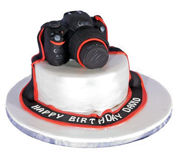 Delicious Theme Cake For Camera Lover