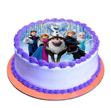 Fantastic Frozen Elsa Photo Cake