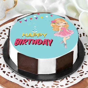 Cute Barbie Doll Cake