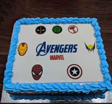 Delicate Avengers Photo Cake