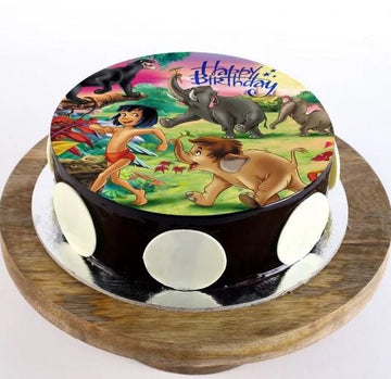 Thrilling Jungle Photo Cake