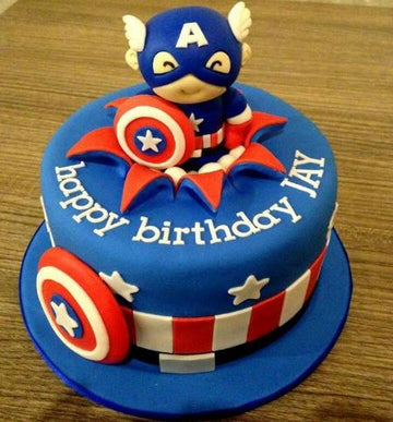 Surprising Avenger Birthday Theme Cake