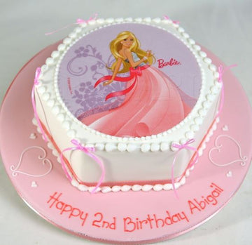 Moutwatering Barbie Doll Photo Cake