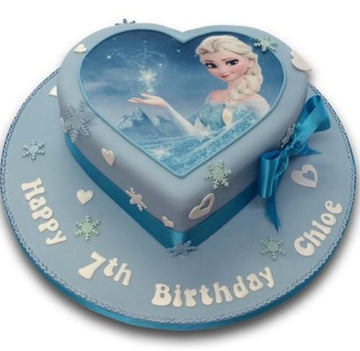 Designer Frozen Elsa Photo Cake