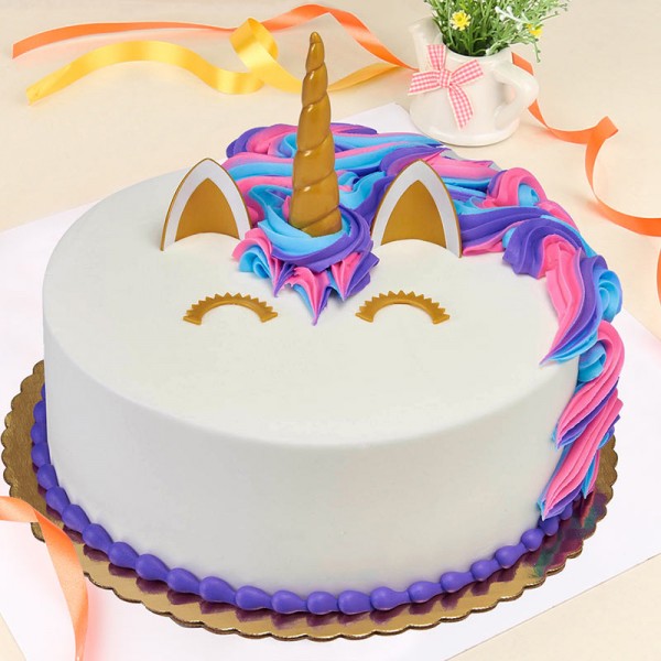 Tasty Yummy Unicorn Theme Cake