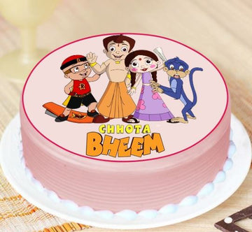 Chhota Bheem And His Friends Photo Cake