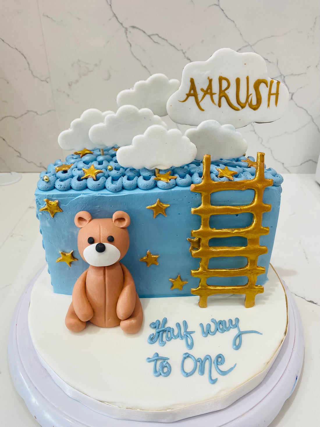 AARUSH HALF BIRTHDAY CAKE