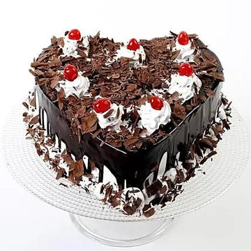 Heart Shaped Black Forest Cake