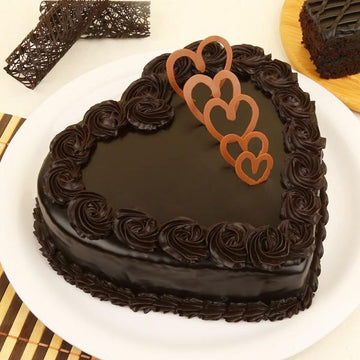 Heart Shaped Truffle Love Cake