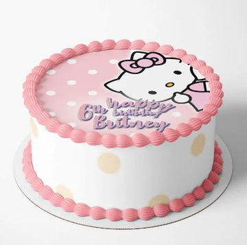 Cute Hello Kitty Photo Cake