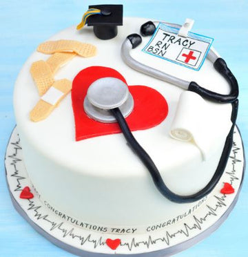 Kids Love For Doctor Kit Theme Cake